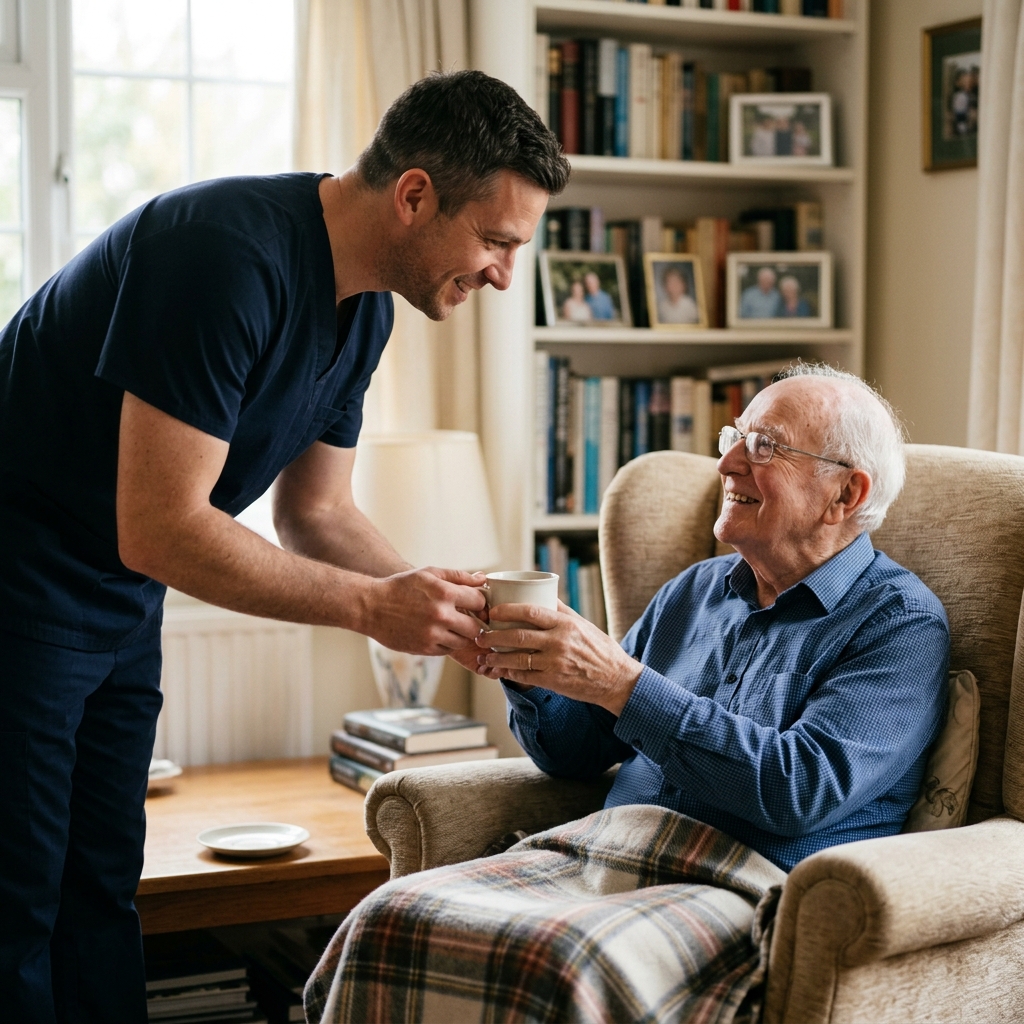 Caregiver Smiling